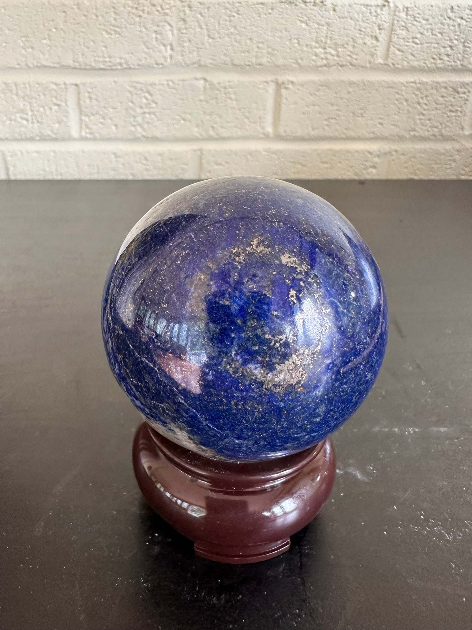 Authentic Lapis Lazuli Sphere Natural Stone Crystal Ball 1 lb (1 of 2)