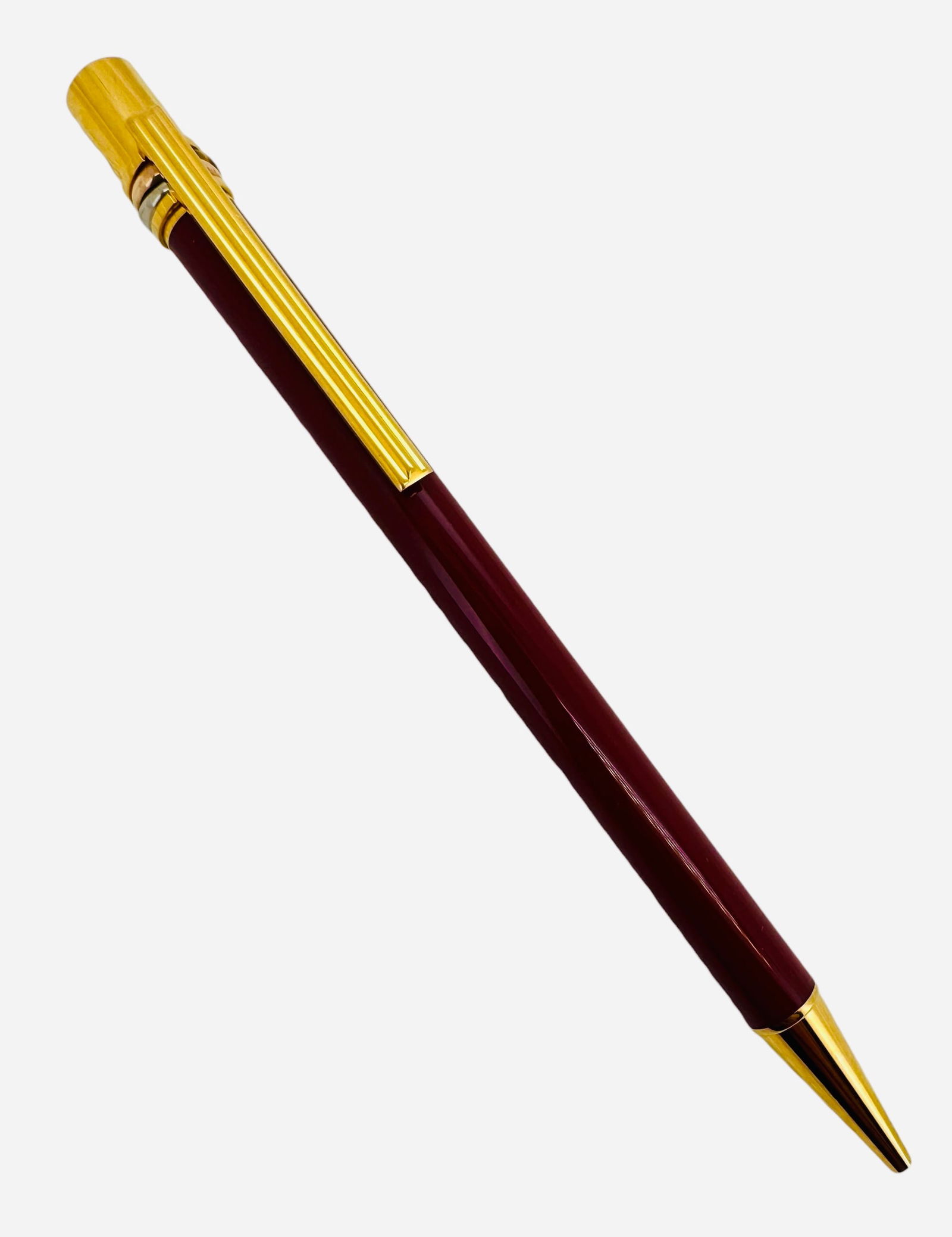 Must De Cartier Trinity Red marble bollpoint pen (1 of 3)