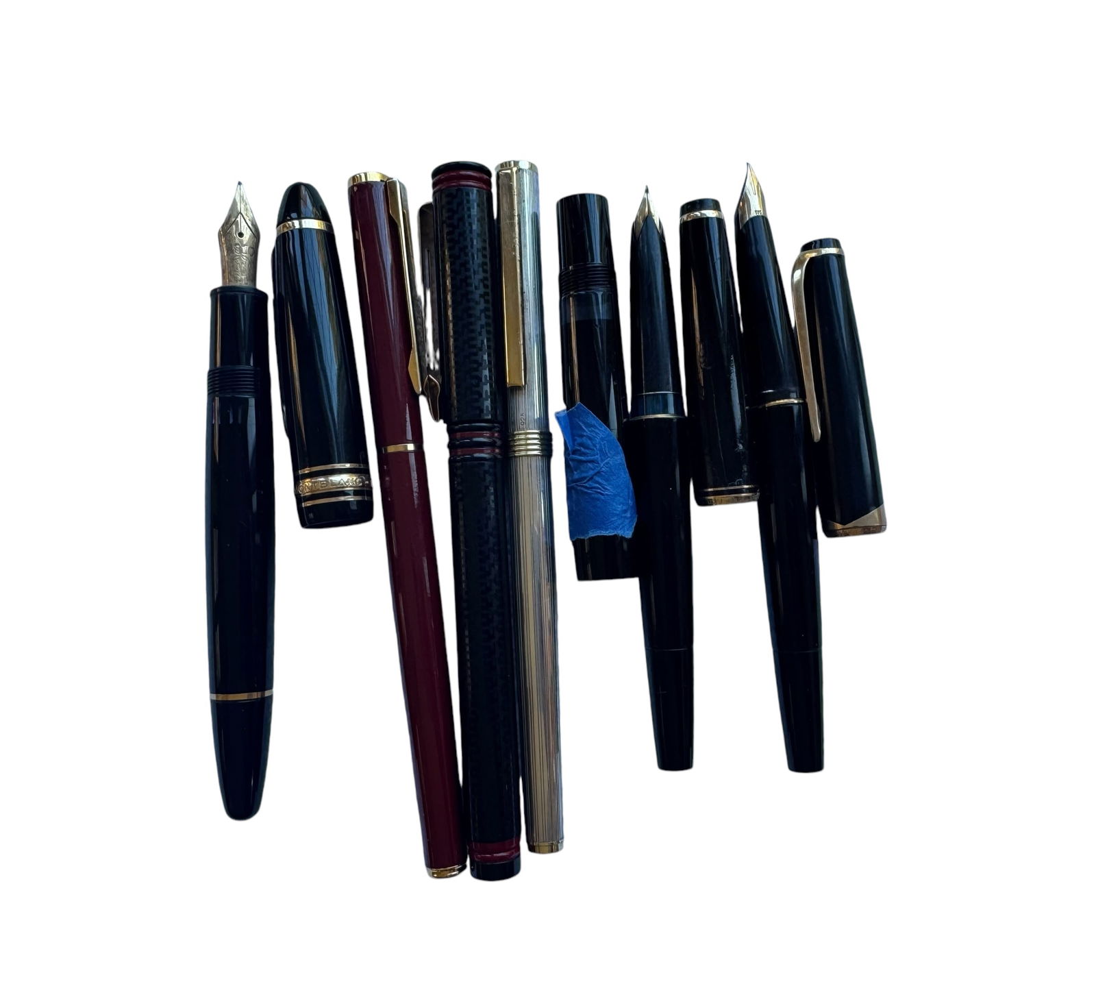 Lot of 6 Fountain pens Montblanc, Aurora, Waterman (1 of 2)