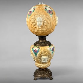 Late 19th century Victorian Converted Cherub Oil Lamp
