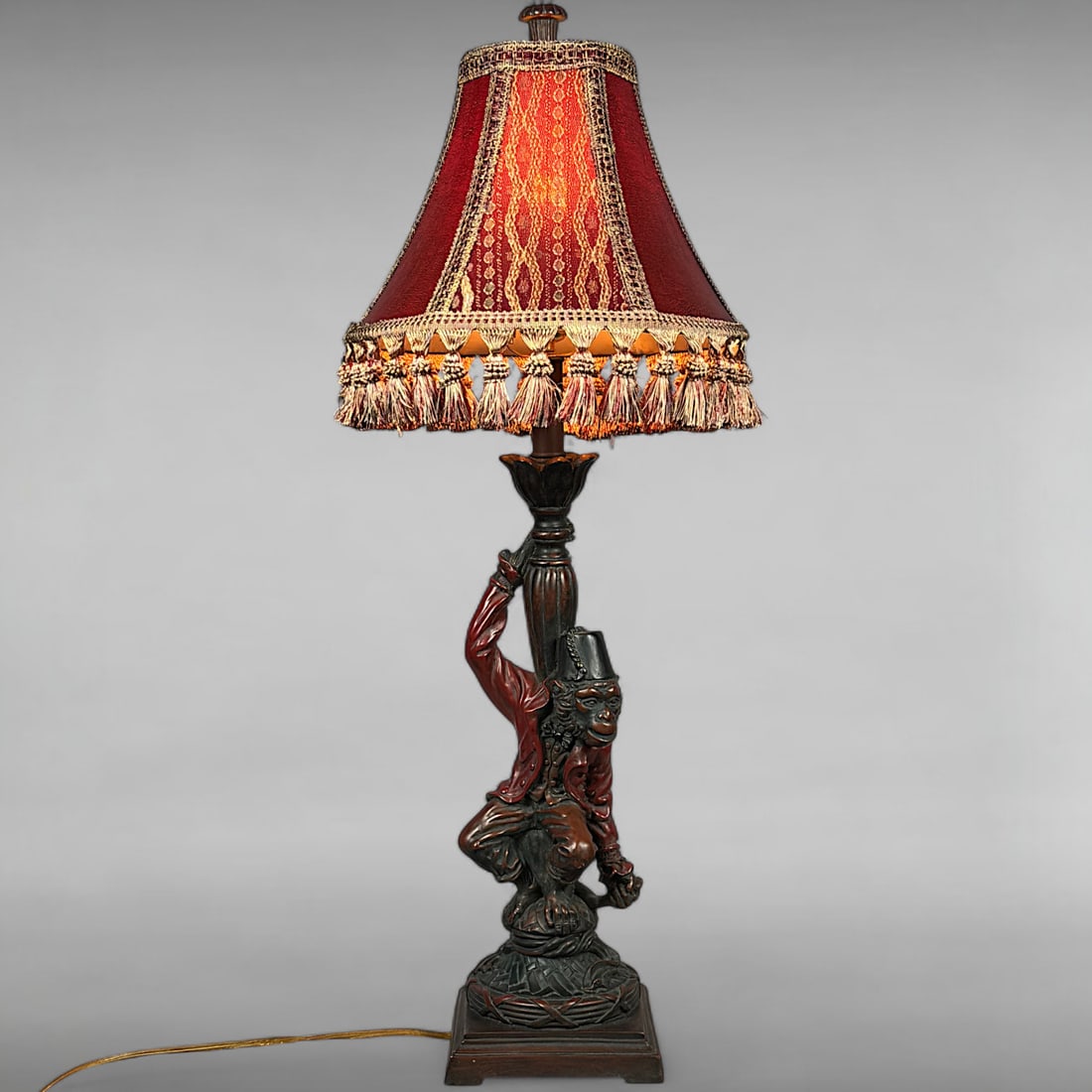 Vintage Resin Monkey Table Lamp (1 of 12)