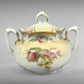 Antique Porcelain Sugar Dish Made in Prussia