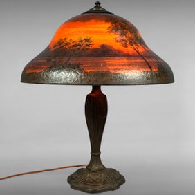 Classique Sunset Lamp — Reverse-Painted, c.1920