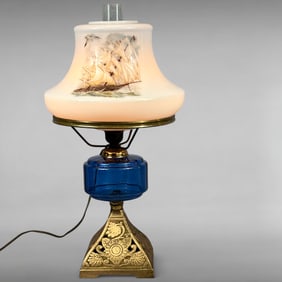 Nautical Aladdin Painted Ship Lamp – Electrified