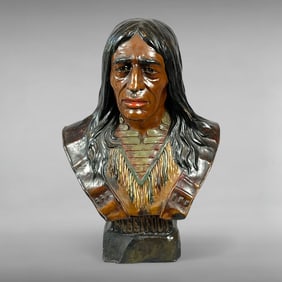 Fleet Foot Indian Head Bust Sculpture
