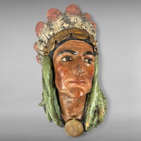 Mid-20th Century Chalkware Wall Relief