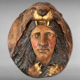 Mid-20th Century Chalkware Wall Relief