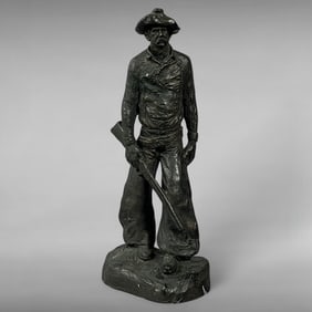 Late 20th-Century Cowboy Figurine by Michael Garman, Western Series