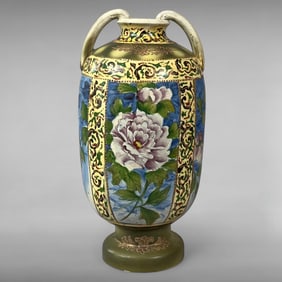 Meiji Period Satsuma Vase — Hand-Painted Export Ware