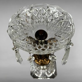 Crystal Brass Cherub Epergne