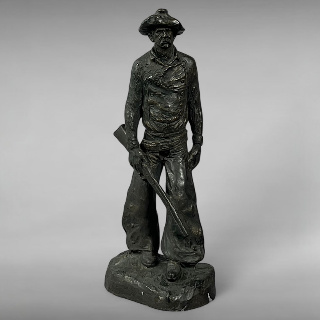 Late 20th-Century Cowboy Figurine by Michael Garman, Western Series (1 of 5)