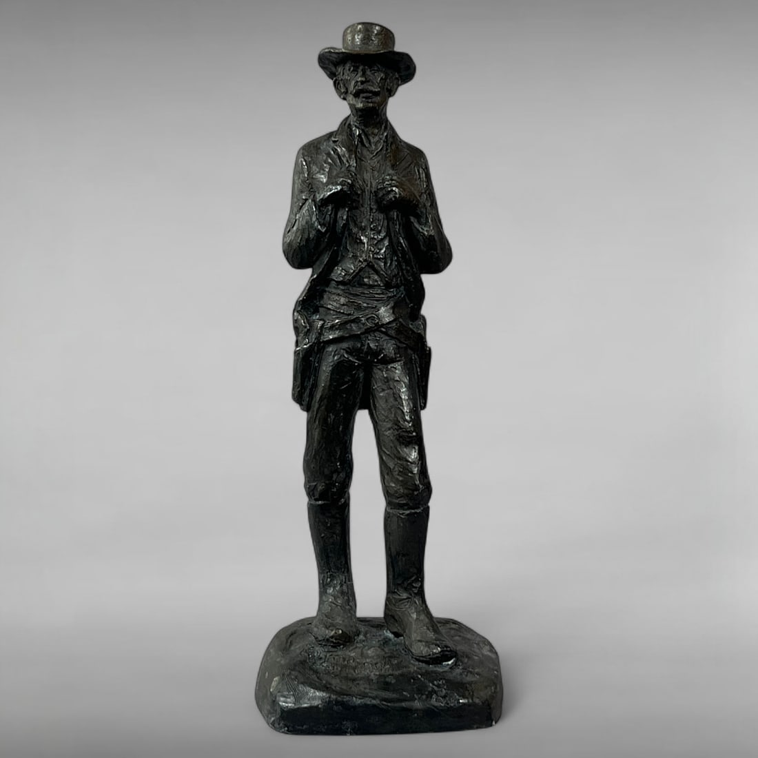 Late 20th-Century Resin Sculpture, Western Gunslinger by Michael Garman (1 of 7)
