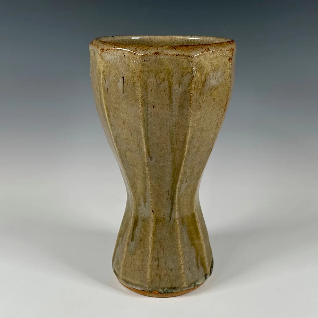 Warren MacKenzie faceted vase, large (1 of 4)