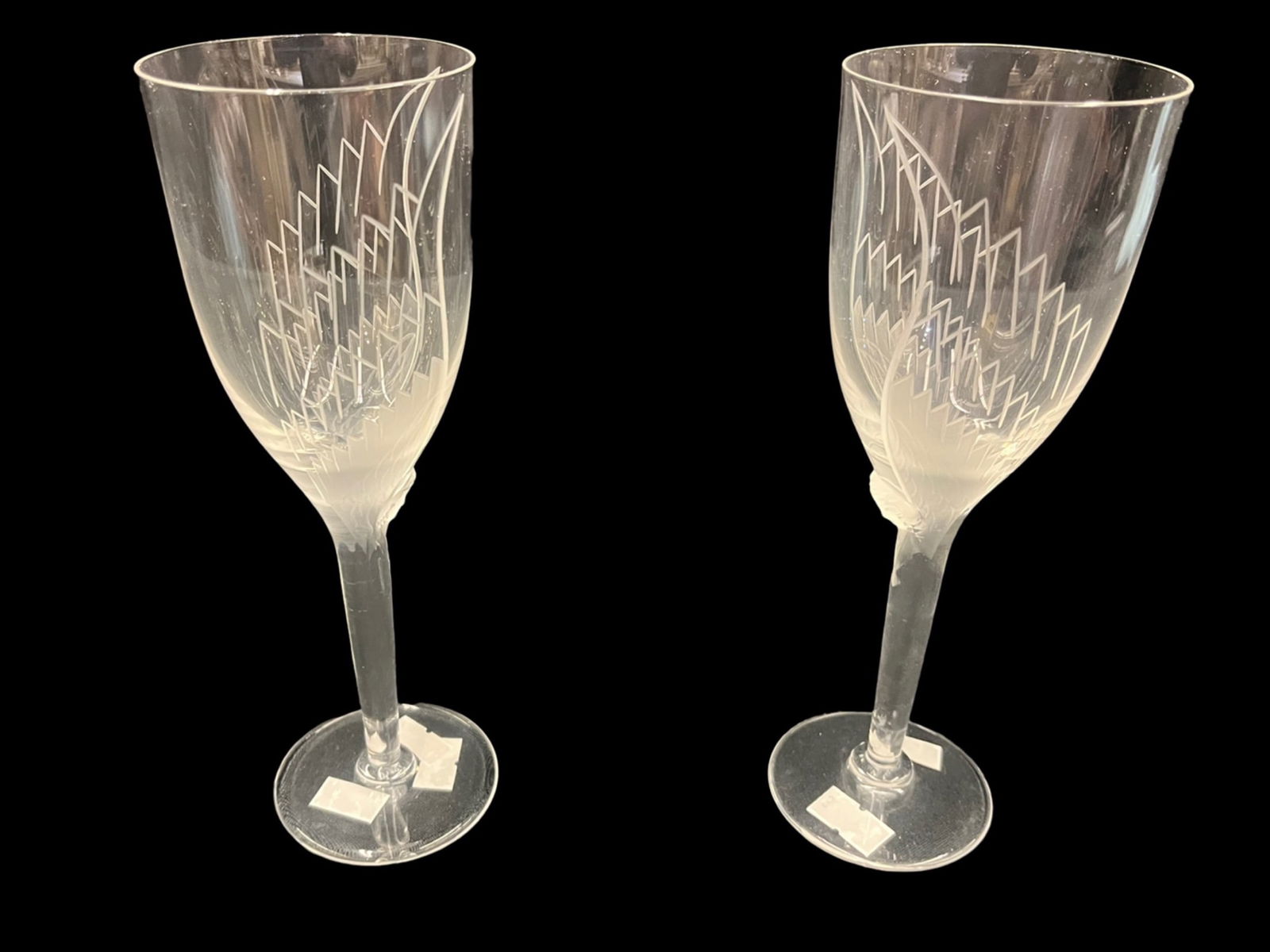 Lalique Angel Champagne Flute Glasses (2) (1 of 5)