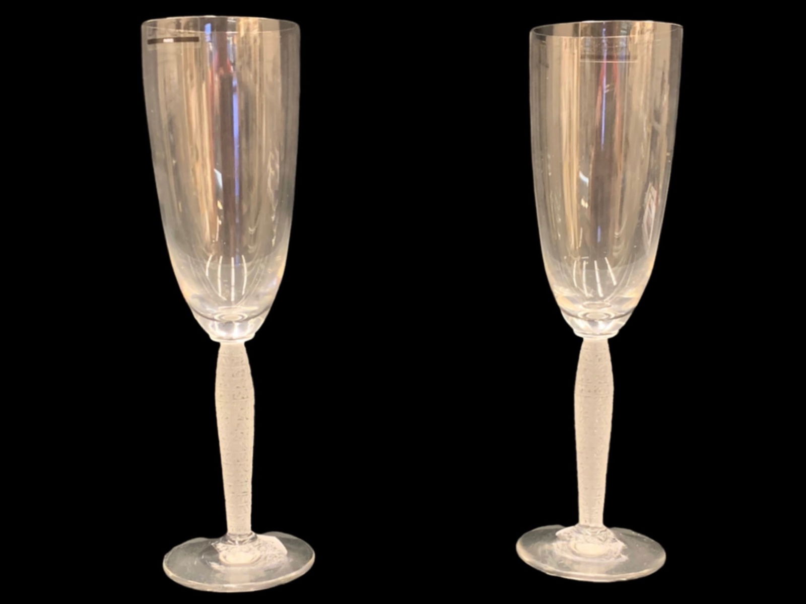 Lalique Lovure Champagne flutes Qty: 2 (1 of 4)