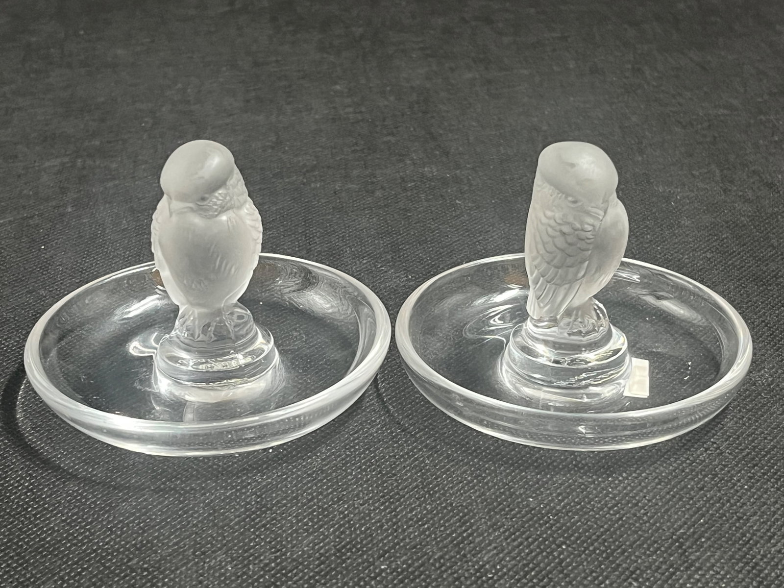 Two Lalique Bird of Prey Pin Trays (1 of 11)