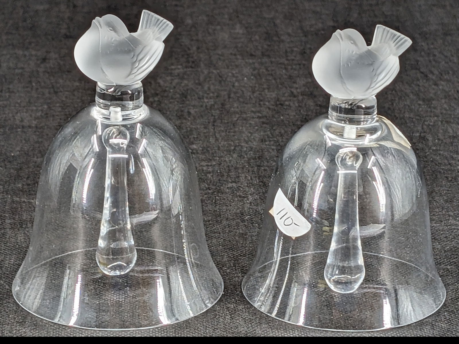 Lalique Crystal Table Bella with Piason Sparrow Qty: 2 (1 of 6)