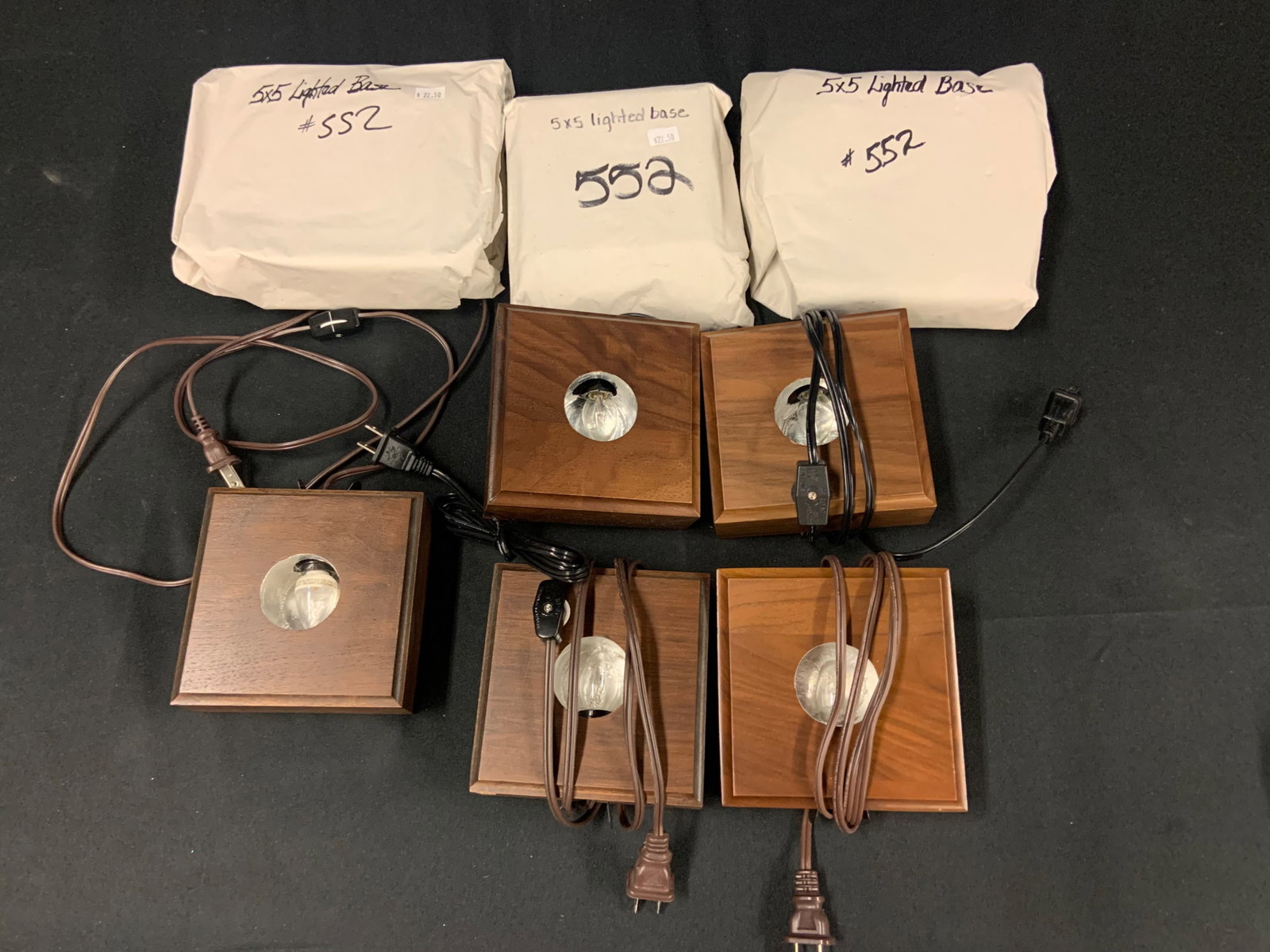 Lighted Base Displays qty. 8 (1 of 2)