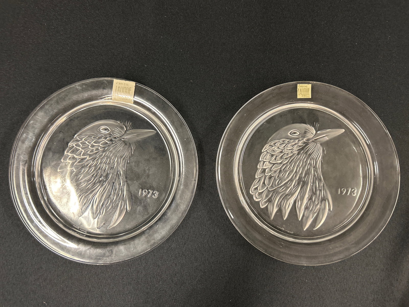 1973 Lalique Jayling Collectors Plates Qty: Two (1 of 5)