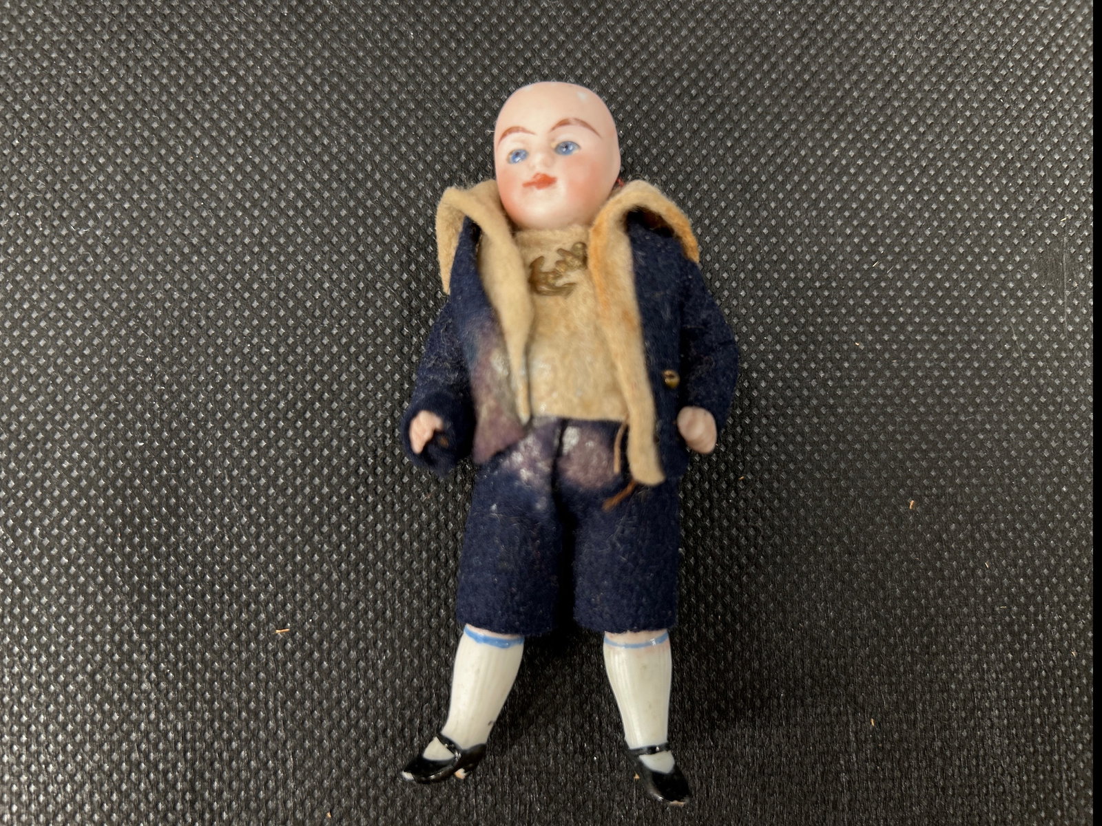 Antique Vintage 3.5" Bisque Jointed Body Doll (1 of 4)