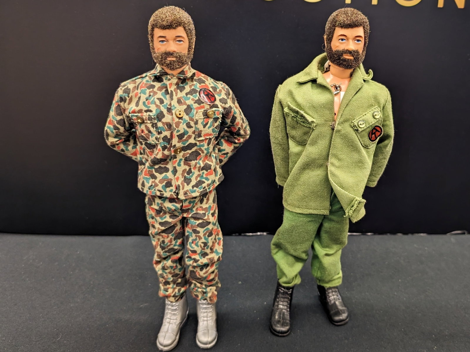 Vintage GI Joe 12" Flocked Hair Action Figures (Marine and Army Soldiers) (1 of 20)