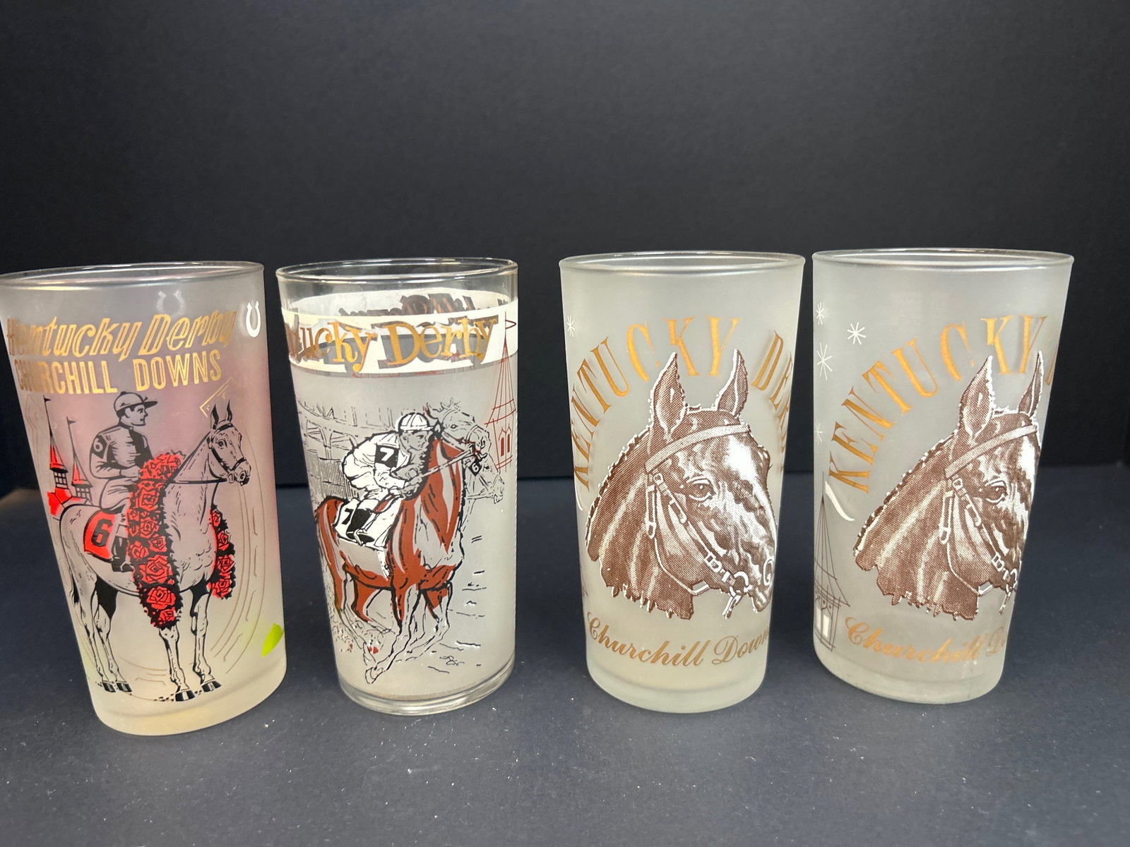 Kentucky Derby 1960â€™s Mint Julep Glasses : Kentucky Derby 1960â€™s Mint Julep Glasses Qty: Four 1964 (Two), 1962, 1963