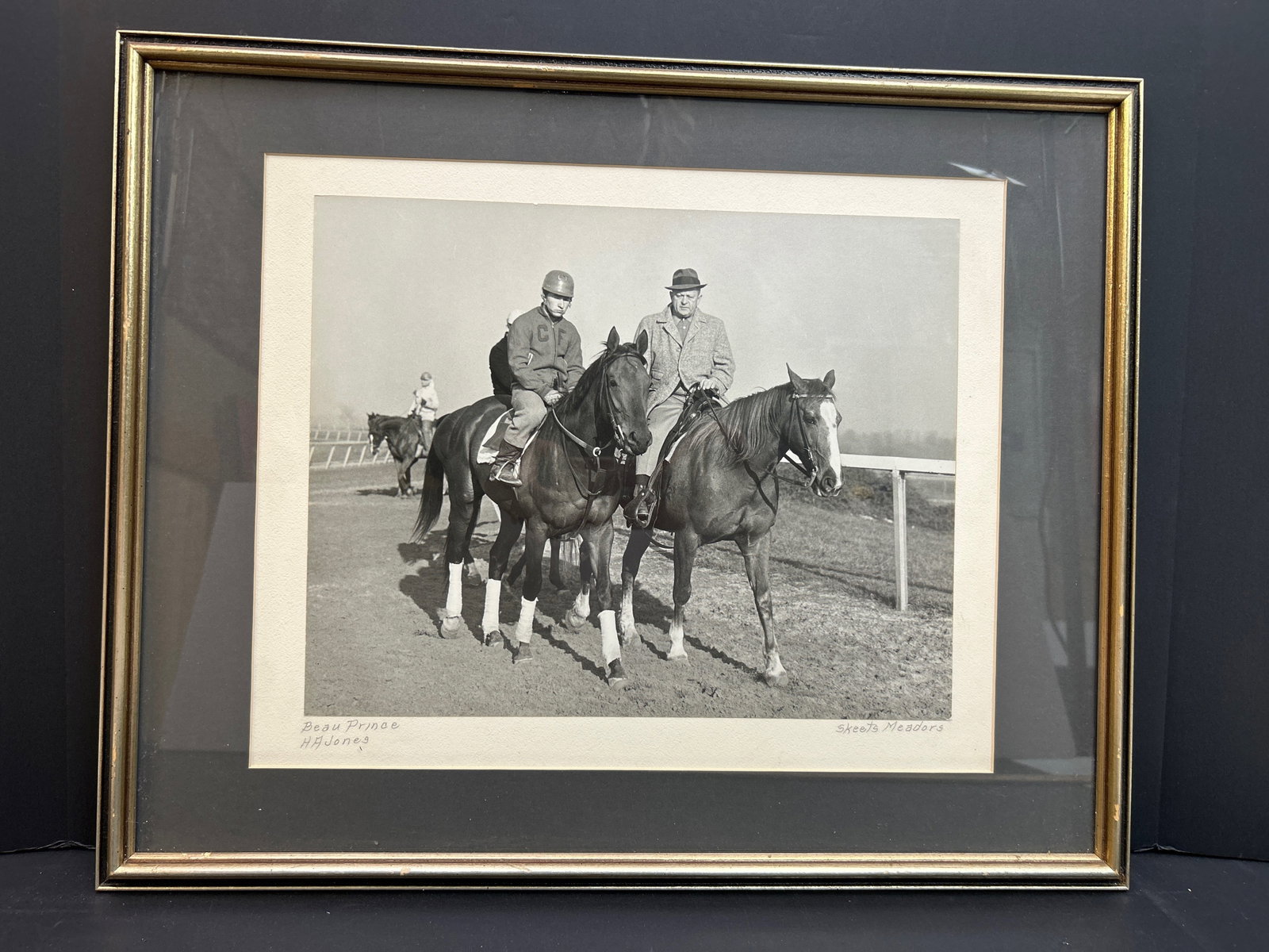 Beau Prince BW Framed Art, HA Jones Up: This is a framed black and white photograph of Beau Prince by Skeets Meadors , HA Jones Up