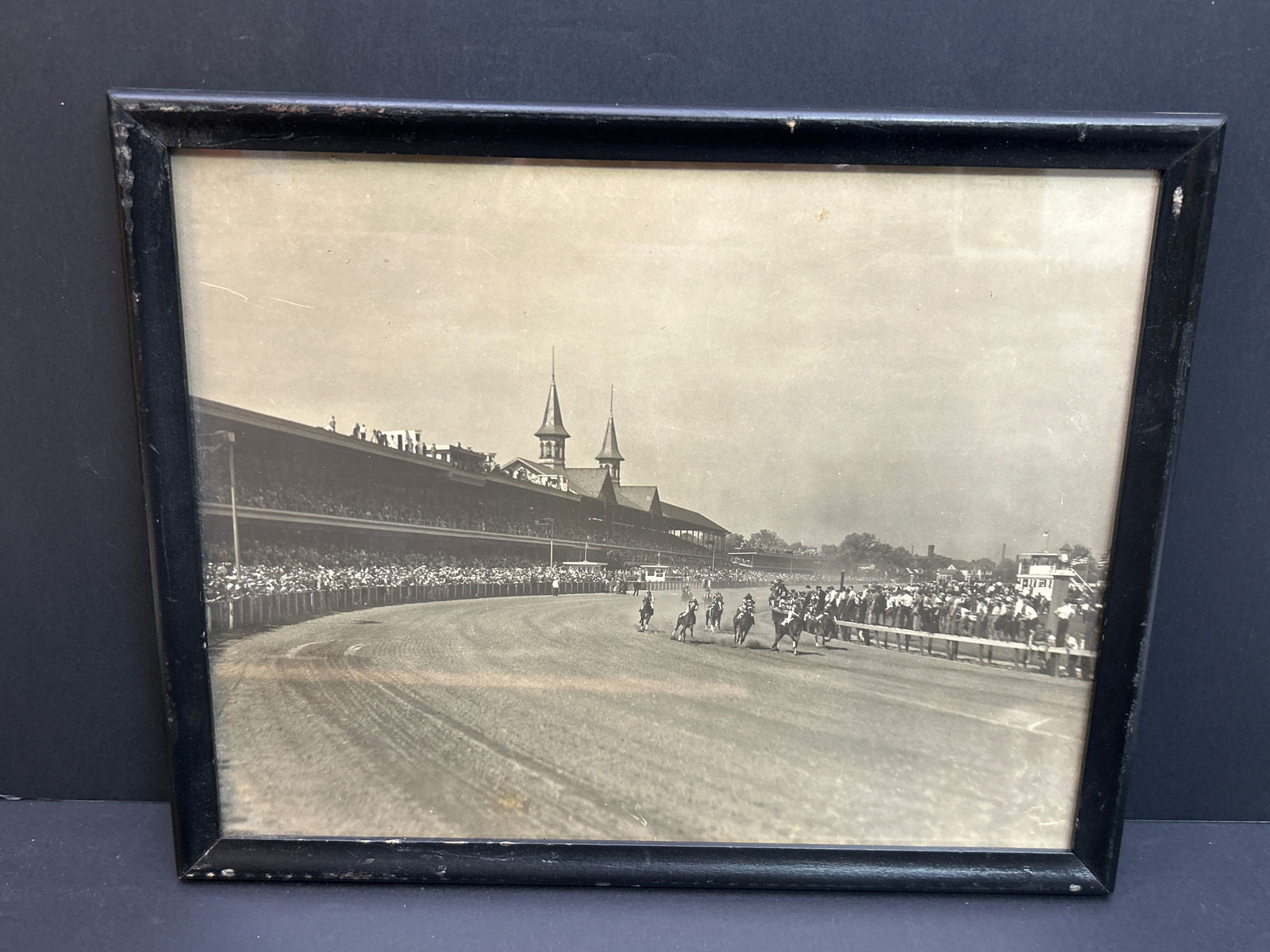 1931 Vintage Framed Art of Churchill Downs The Kentucky Derby  (1 of 4)