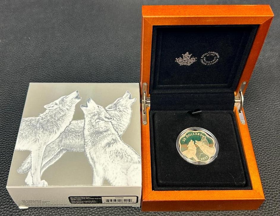 2017 Canada $20 Master of the Land - The Timber Wolf Fine Silver (1 of 2)