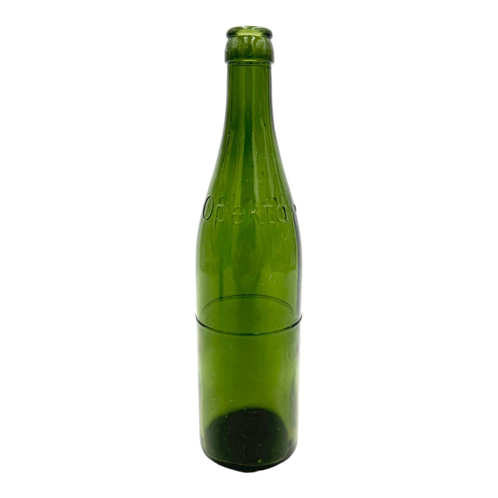 Opekta Glass Bottle from WWII - Otto Frank Company: Opekta Glass Bottle from WWII - Otto Frank Company, the father of Anne Frank. These bottles were dug up in Germany in the 1990's at a former Wehrmacht dump site.Opekta, also known as Gies & Co., was a