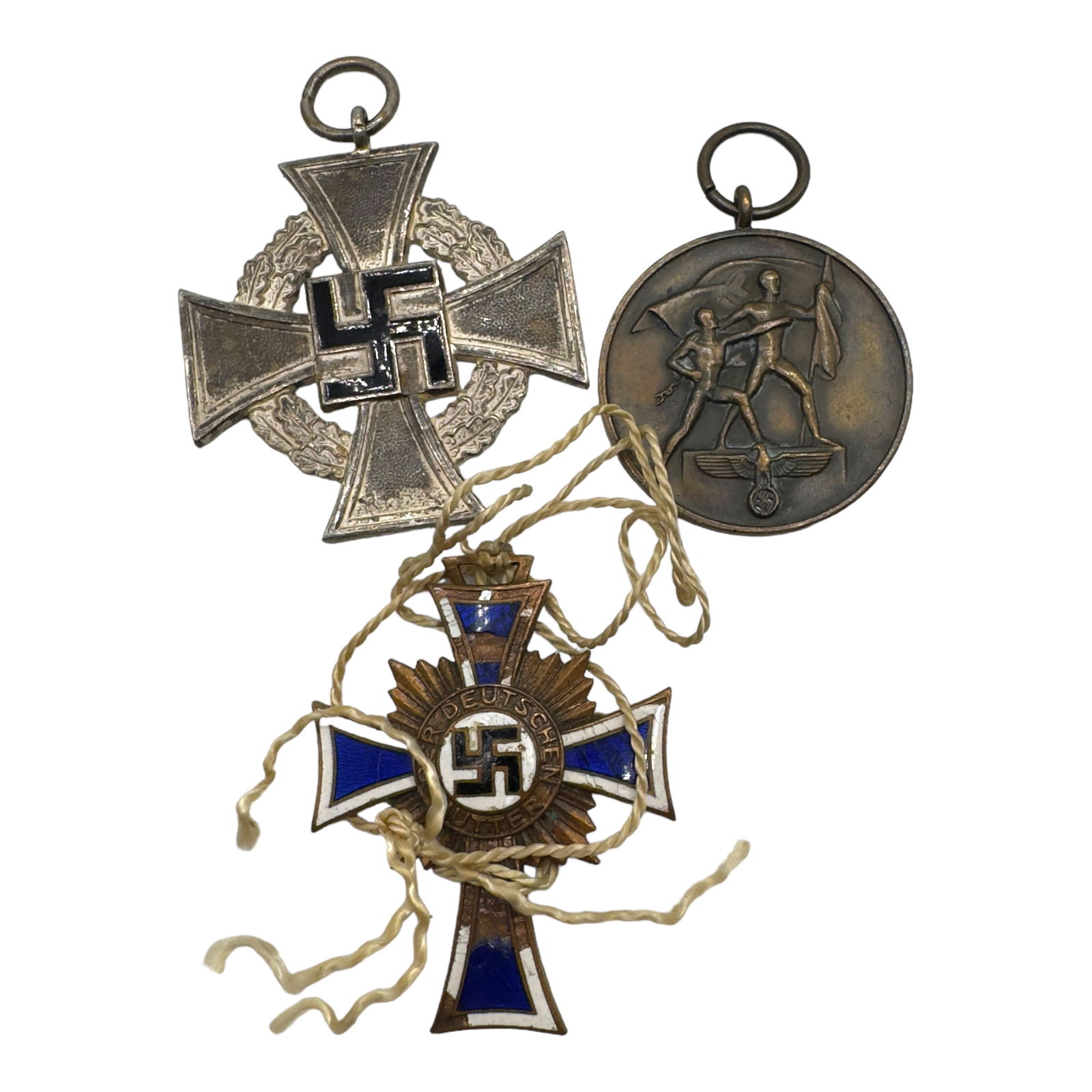 German WWII 25 Year Faithful Service Sudetenland Mothers Cross Medal Set (1 of 2)