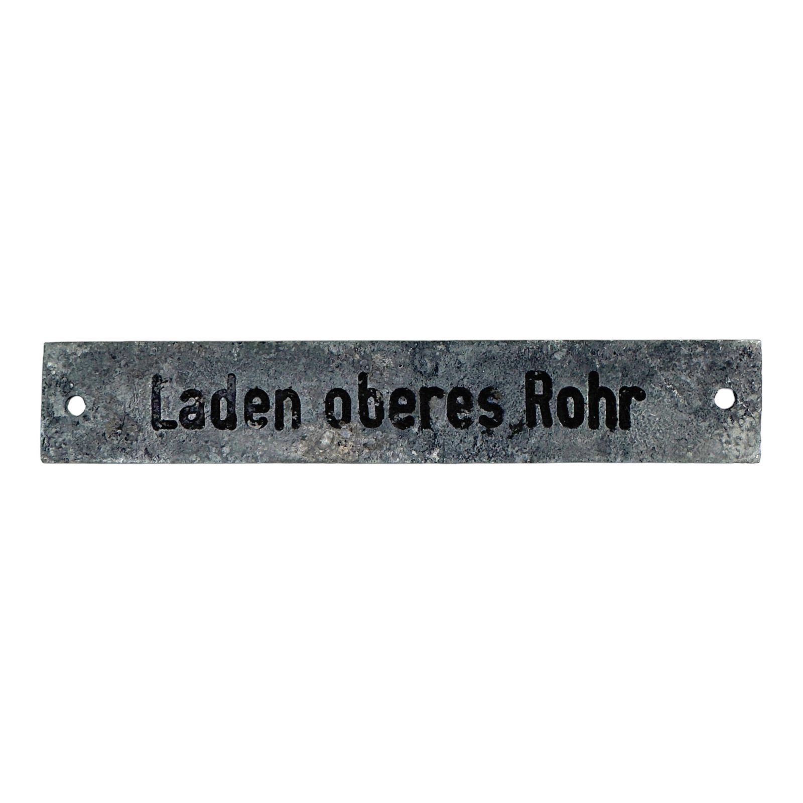 Kriegsmarine U-Boot U-Boat Nameplate: U-boat nameplates. Nameplates from Uboot, unheard of in the collector's trade. Each equipment on the ship had its own plate with a description of the device, chest, tools, engine compartments, torpedo