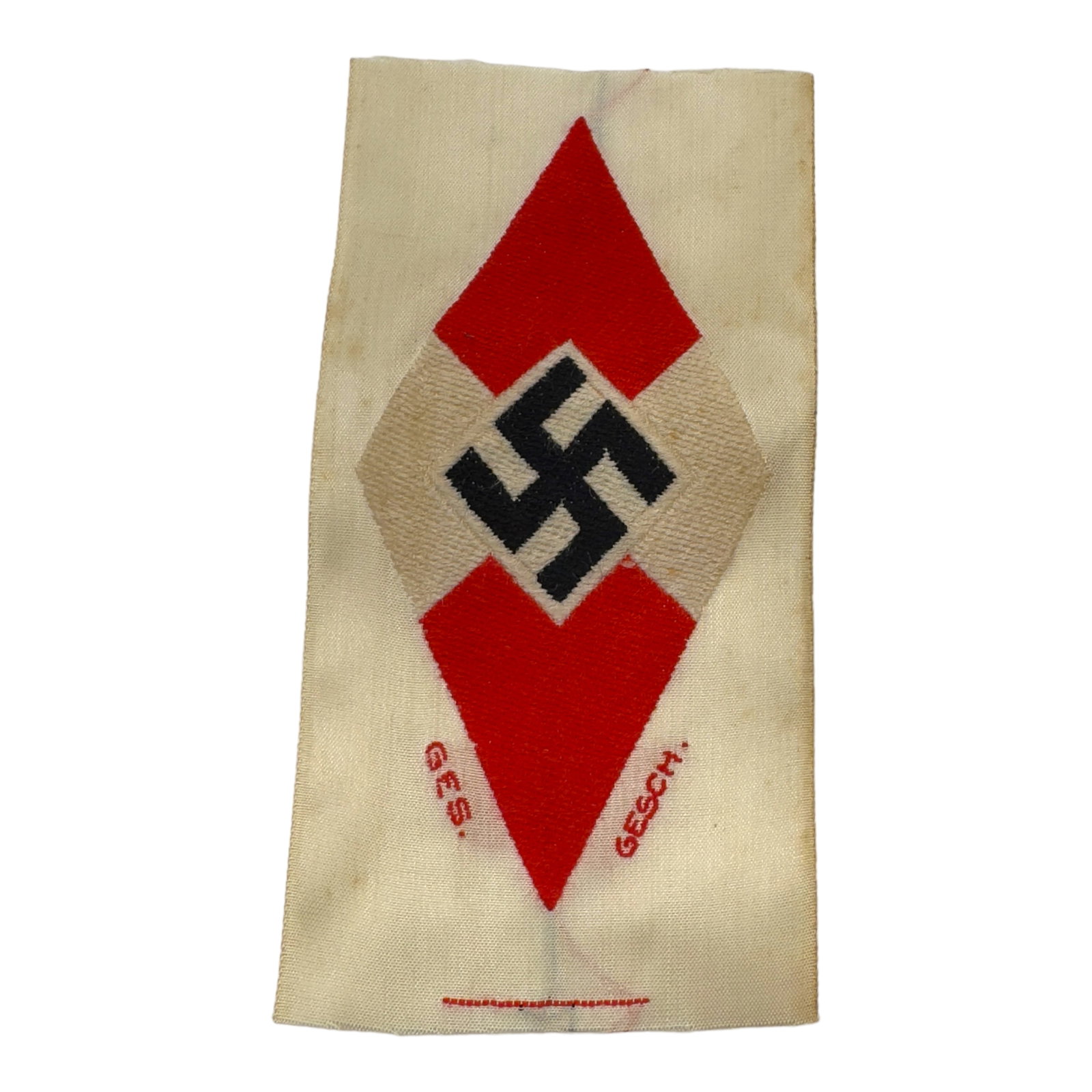 Hitler Youth Sleeve Patch with RZM Tag: Hitler Youth Sleeve Patch with RZM Tag