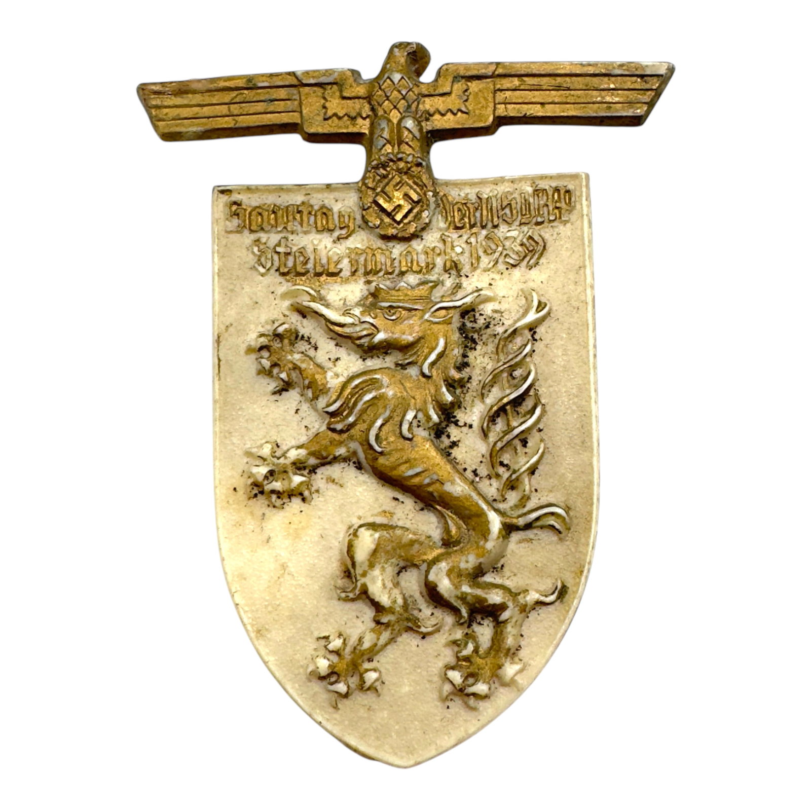 Third Reich Gautag NSDAP 1939 Tinnie Badge: Third Reich Gautag NSDAP 1939 Tinnie Badge