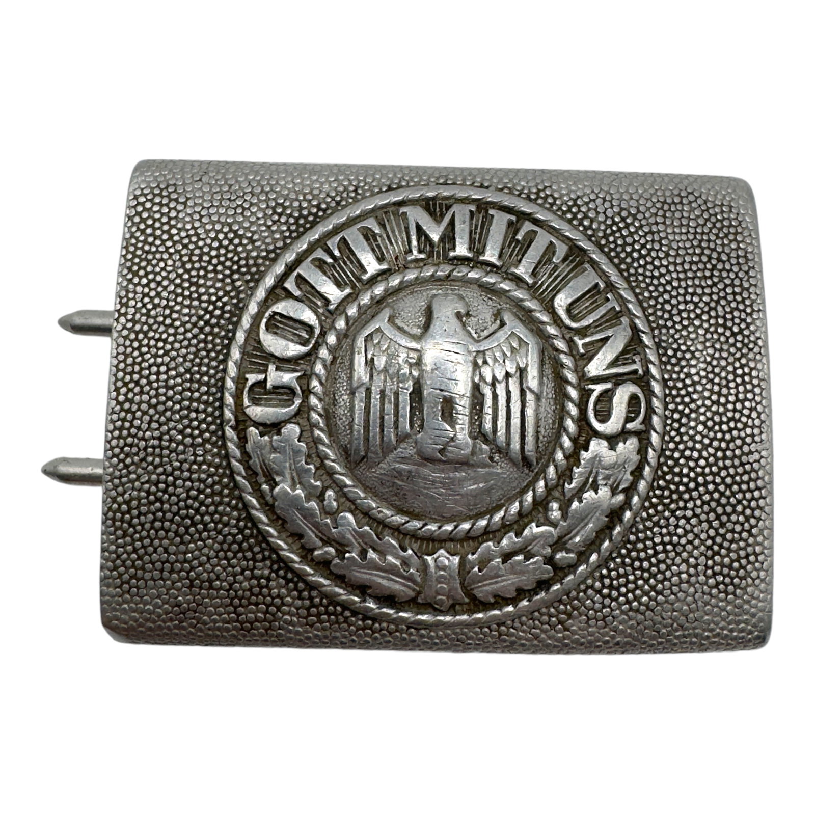 Third Reich Gott Mit Uns Belt Buckle - De Nazified: Third Reich Gott Mit Uns Belt Buckle - De Nazified