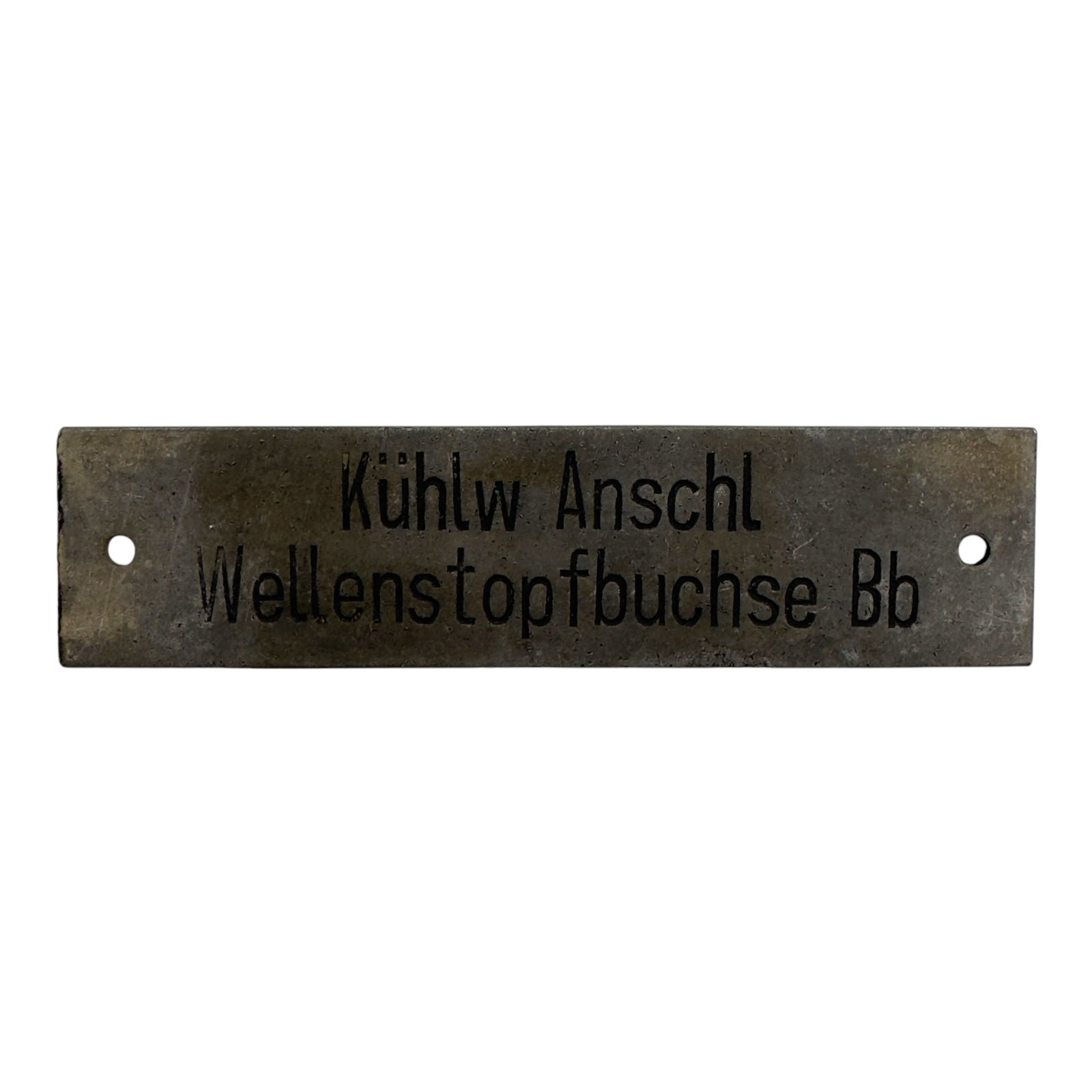 Kriegsmarine U-Boot U-Boat Nameplate: U-boat nameplates. Nameplates from Uboot, unheard of in the collector's trade. Each equipment on the ship had its own plate with a description of the device, chest, tools, engine compartments, torpedo