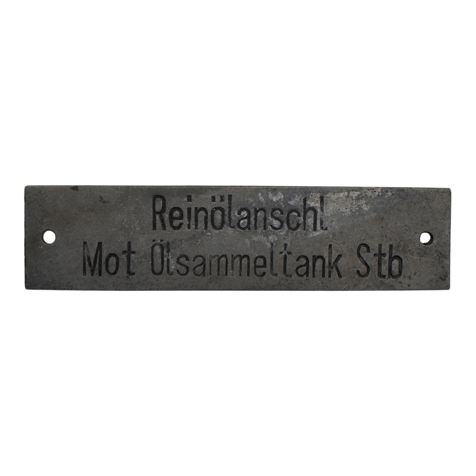 Kriegsmarine U-Boot U-Boat Nameplate: U-boat nameplates. Nameplates from Uboot, unheard of in the collector's trade. Each equipment on the ship had its own plate with a description of the device, chest, tools, engine compartments, torpedo