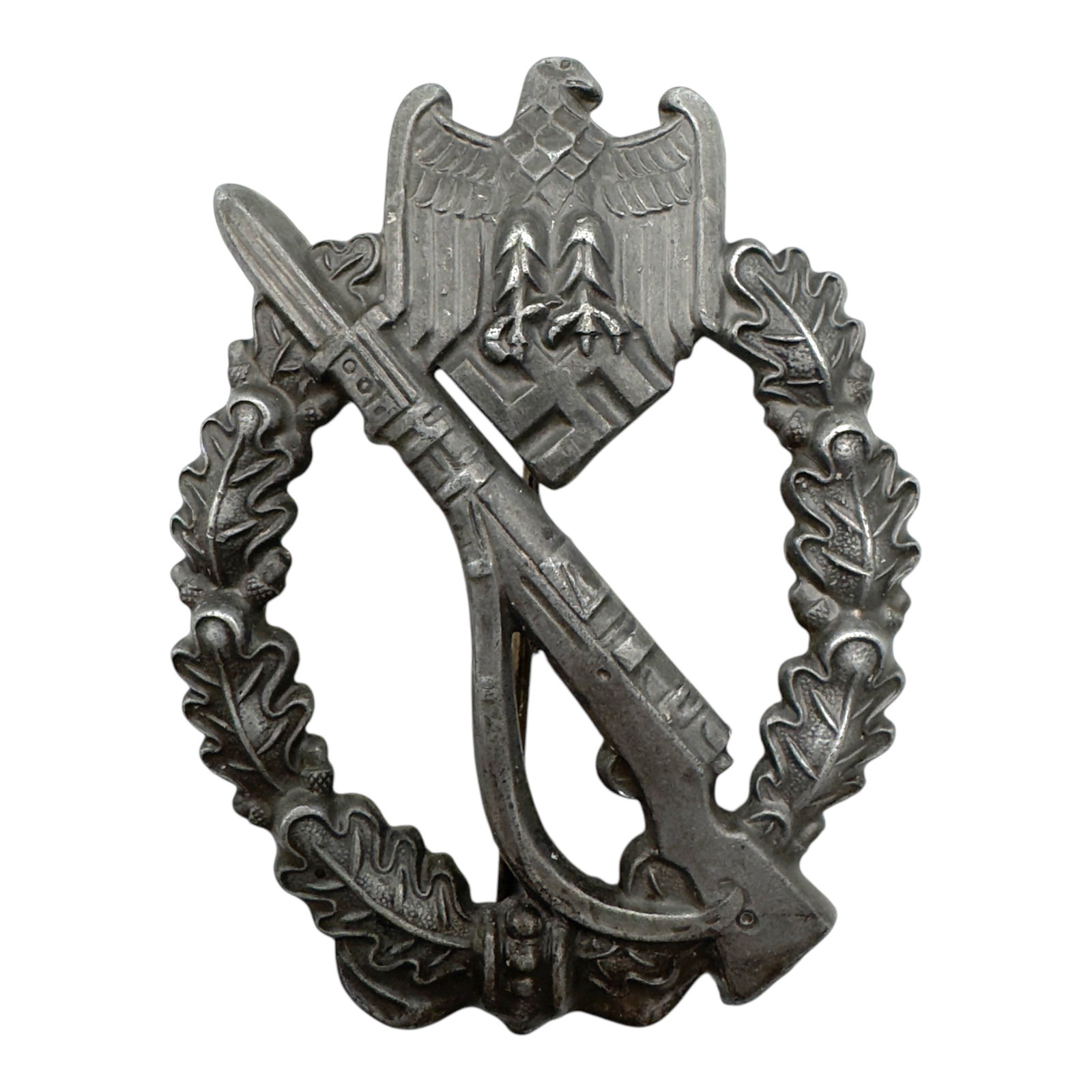 German WWII Infantry Assault Badge: German WWII Infantry Assault Badge, catch gone