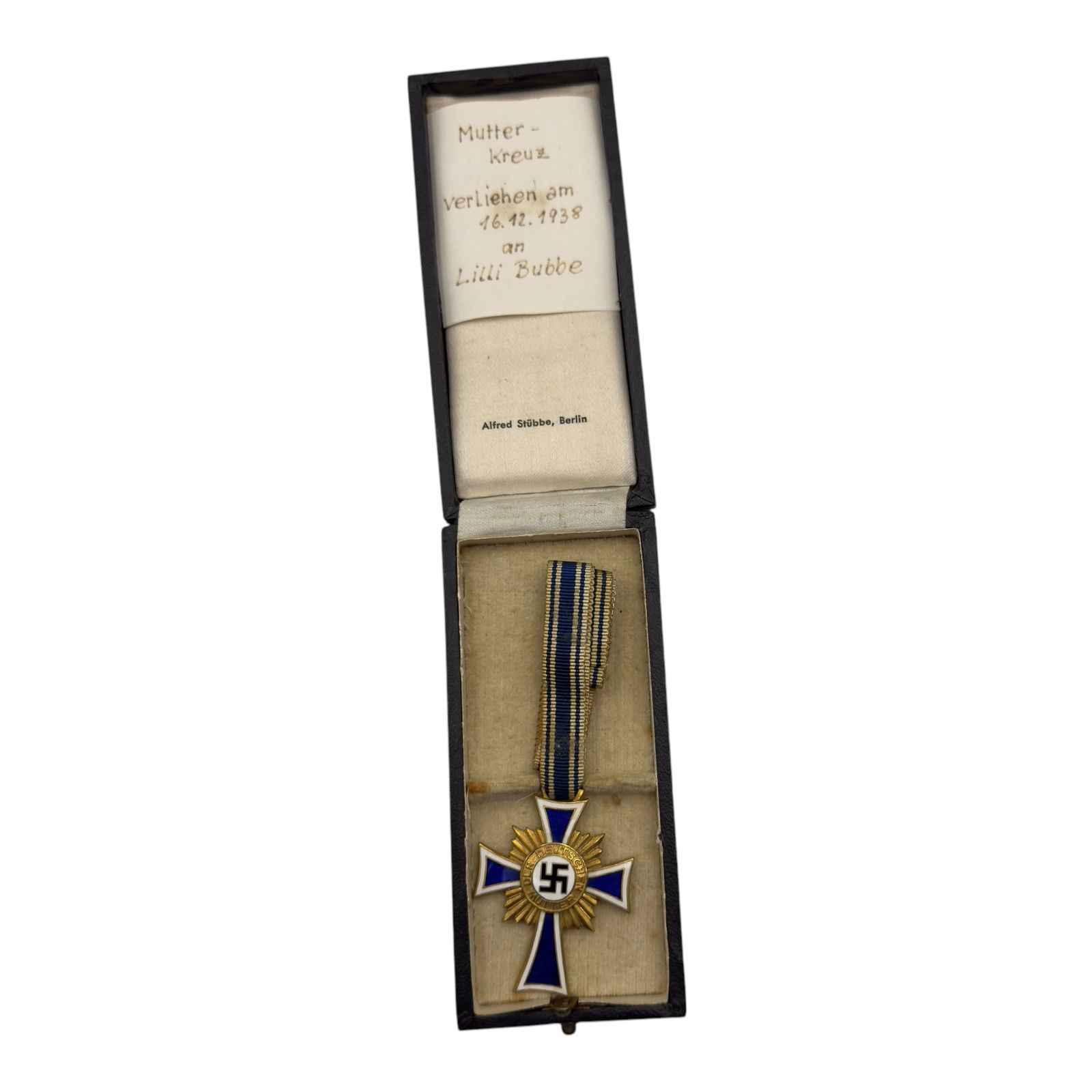 German WWII Mothers Cross in Gold with Box (1 of 6)