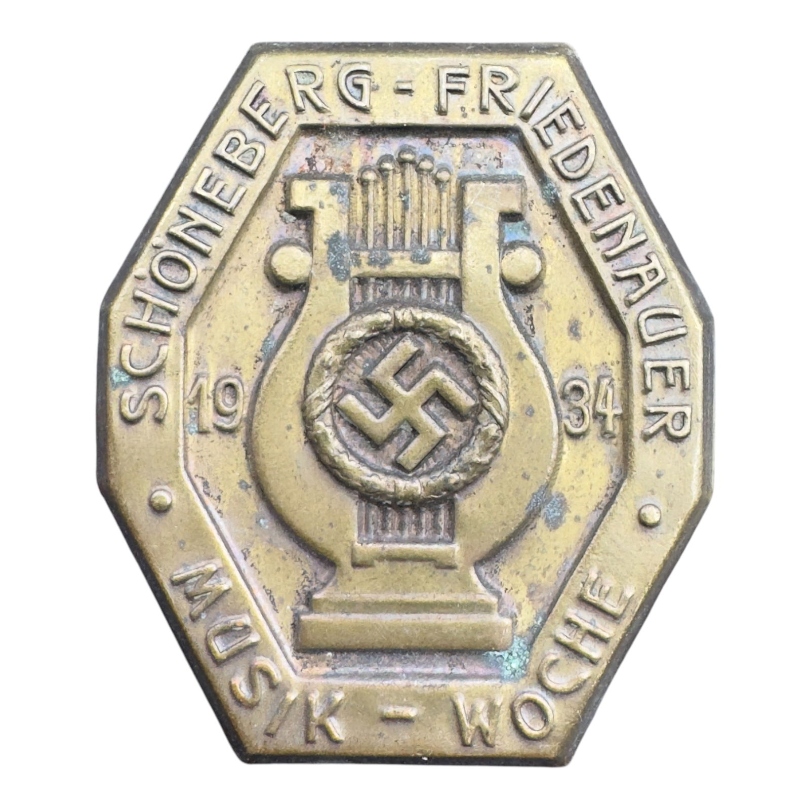 German WWII Schoneberg Friedenauer 1934 Tinnie Badge (1 of 2)