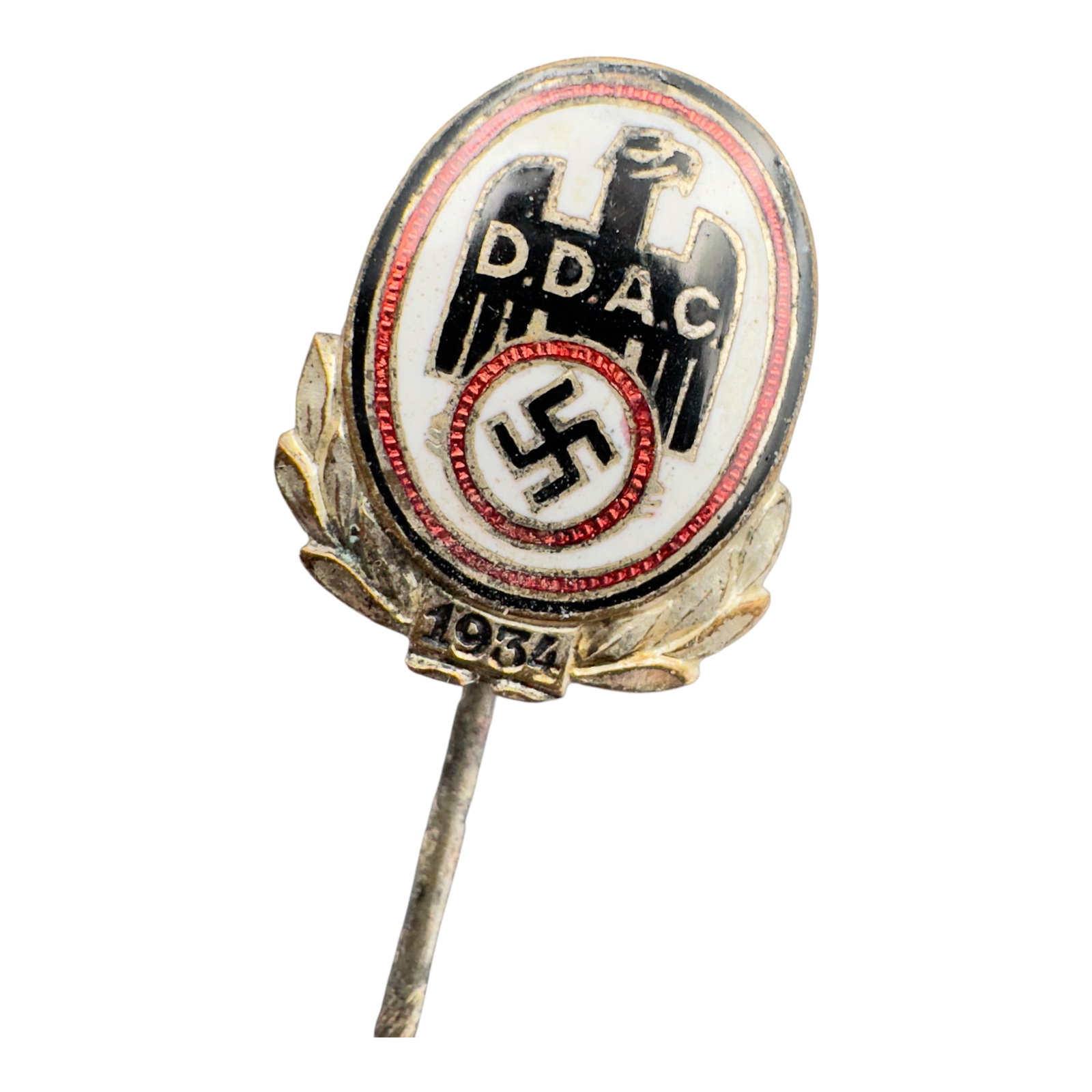 German WWII DDAC 1934 Stickpin: German WWII DDAC 1934 Stickpin