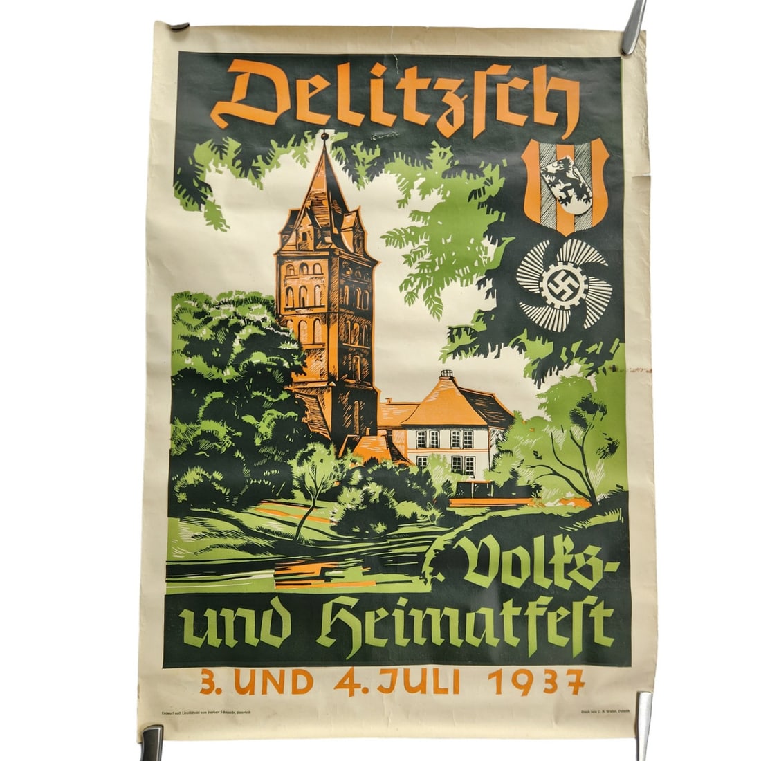 1937 - KdF Poster - Delitzsch Town Festival (Full Sized) (1 of 6)