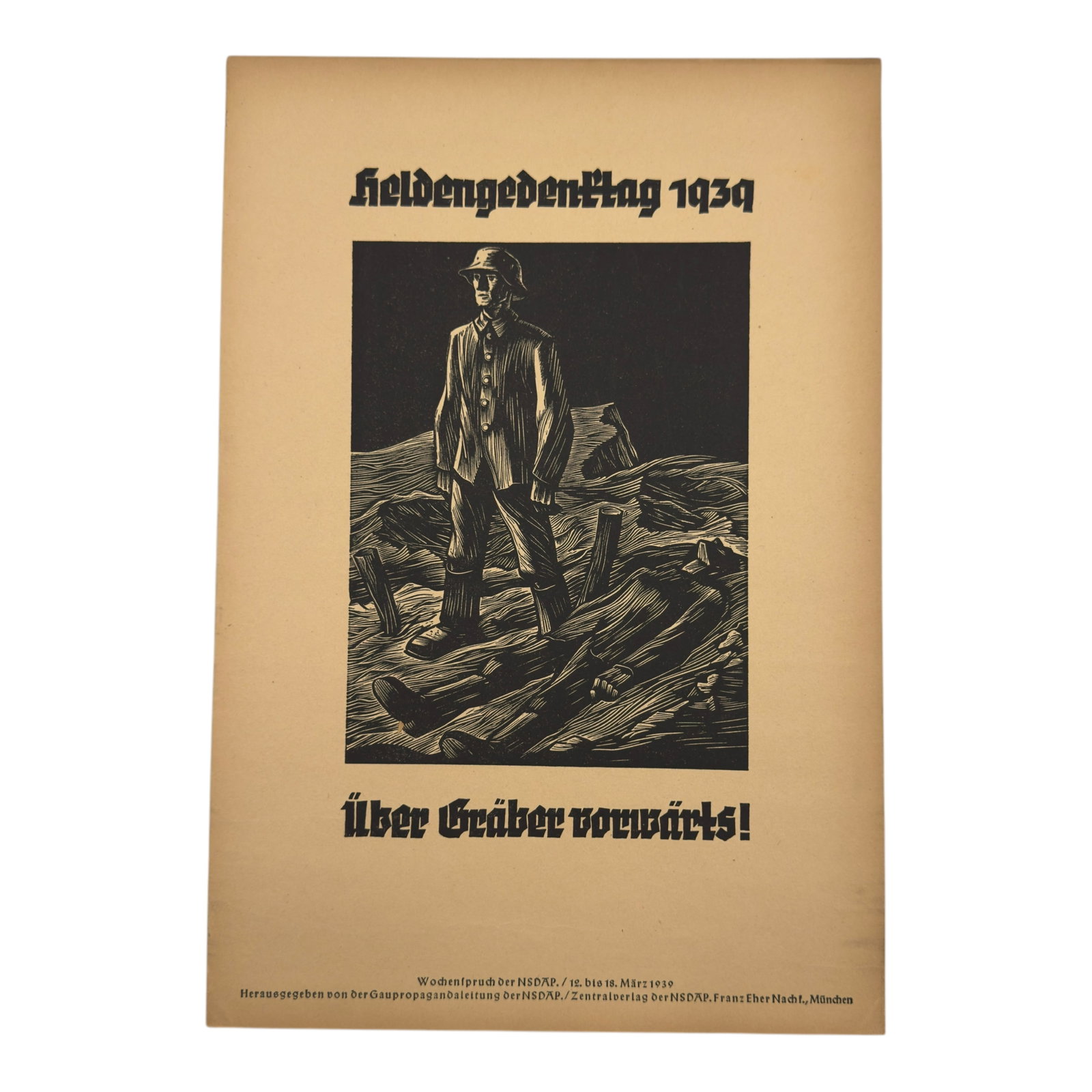 Wochenspruch der NSDAP: Wochenspruch der NSDAP ("Weekly Quotation of the Nazi Party") was a wall newspaper published by the Nazi Party between 1937 and 1944, displaying quotations, mostly from Nazi leaders. About 1,100 issue