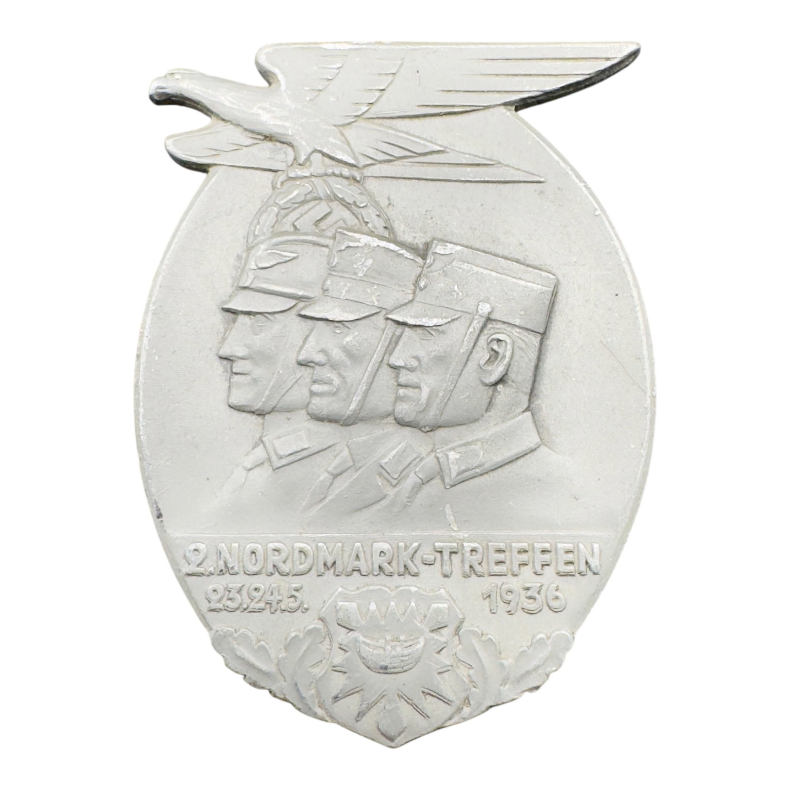 Third Reich Nazi Nordmark Treffen 1936 Tinnie Badge: Third Reich Nazi Nordmark Treffen 1936 Tinnie Badge