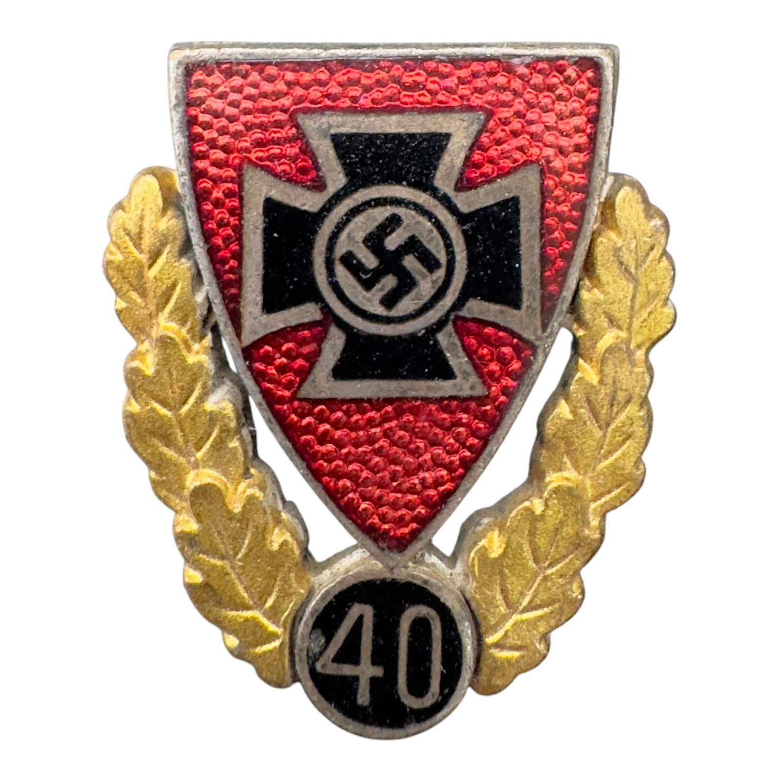 Third Reich Nazi Veterans Association 40 Year Badge: Third Reich Nazi Veterans Association 40 Year Badge