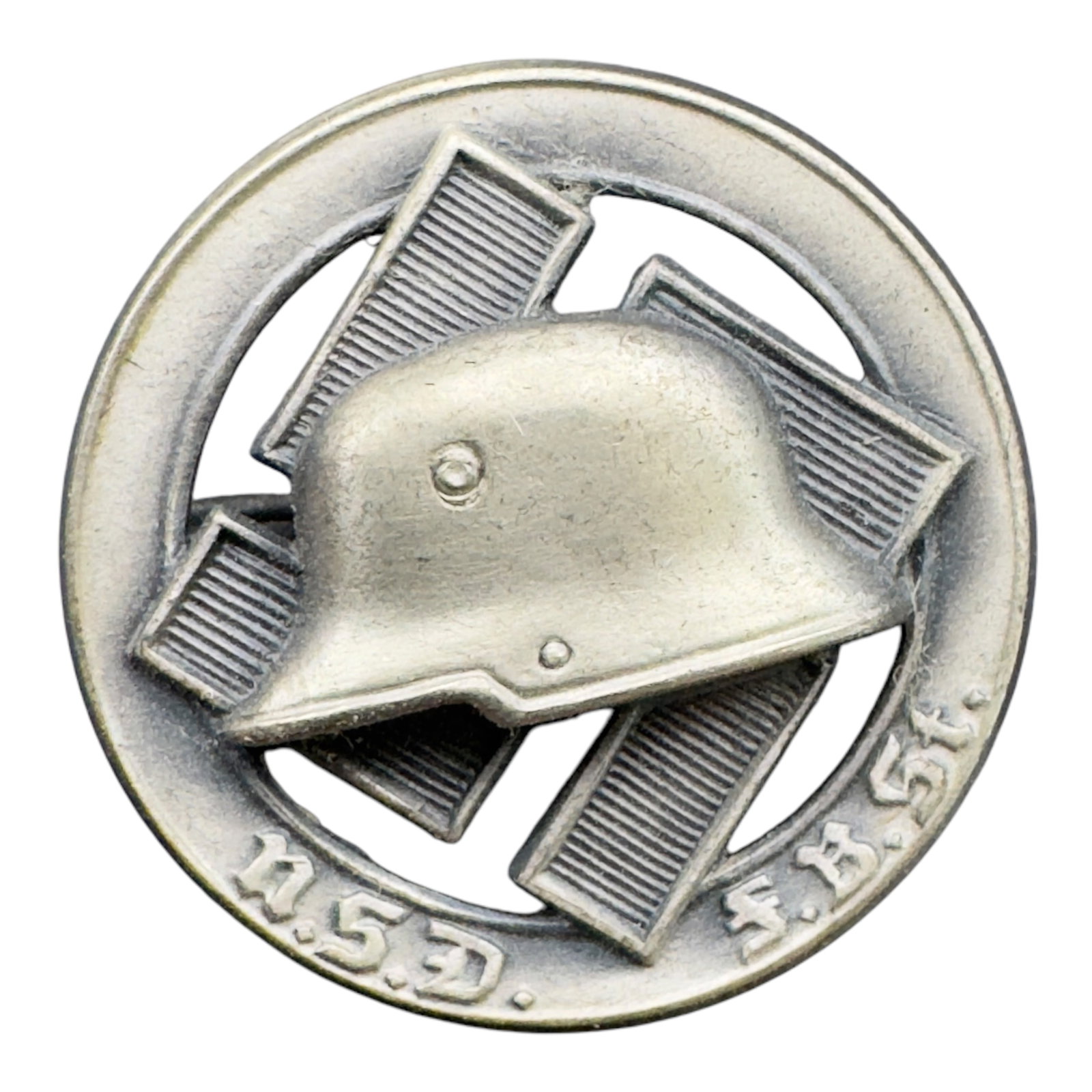 German WWII Stahlhelm Pin Badge (1 of 2)