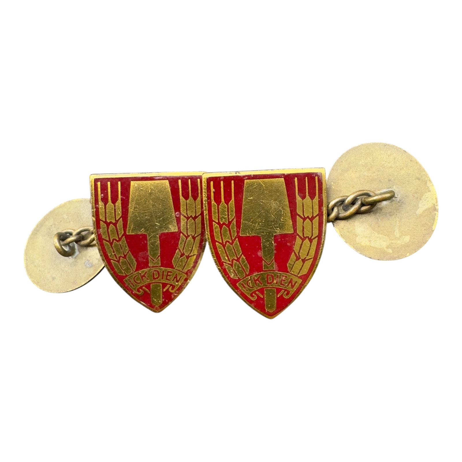 Third Reich Dutch Nederlandse Arbeidsdienst Cufflinks: Third Reich Dutch Nederlandse Arbeidsdienst Cufflinks