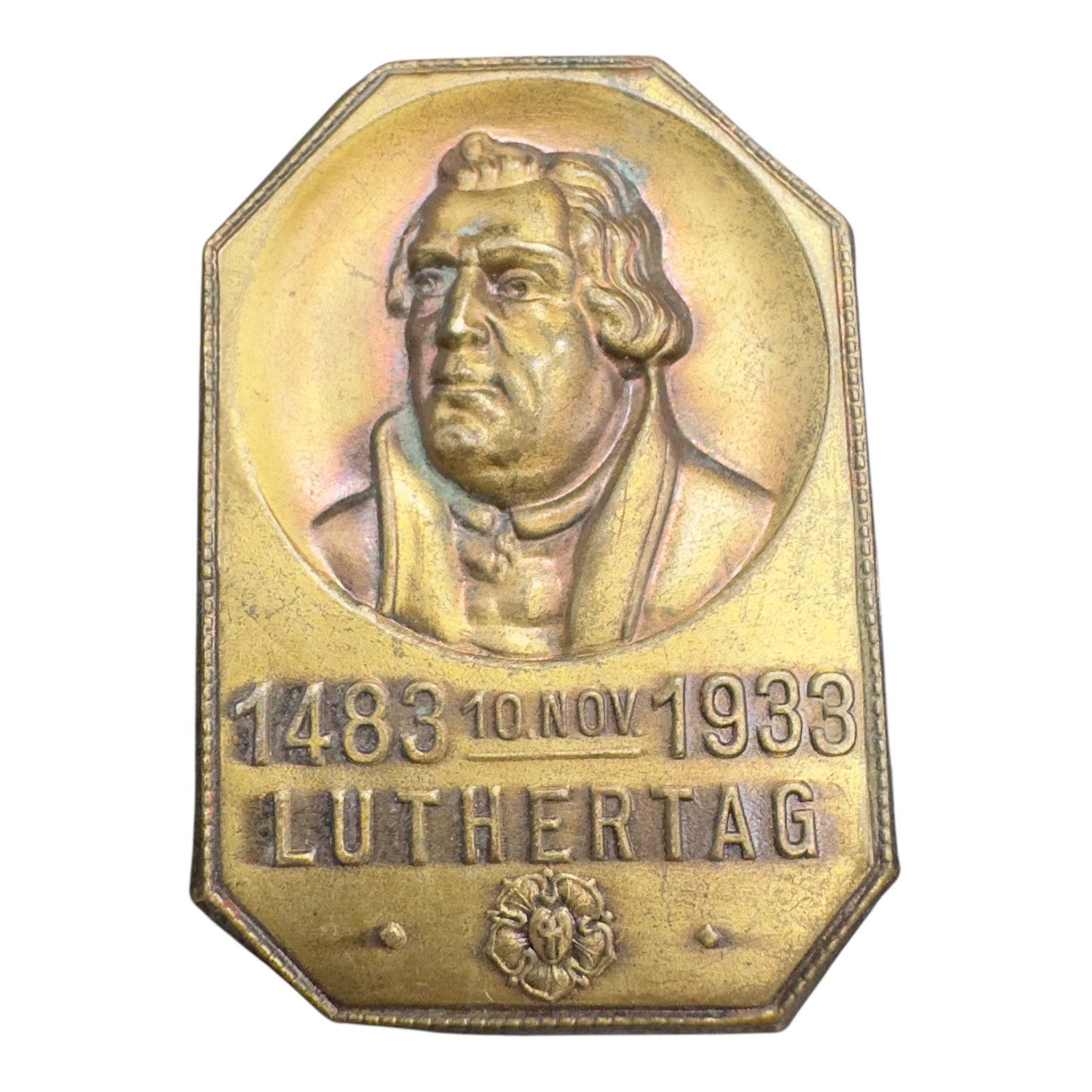 Third Reich Nazi 1933 Luthertag Tinnie Badge: Third Reich Nazi 1933 Luthertag Tinnie Badge