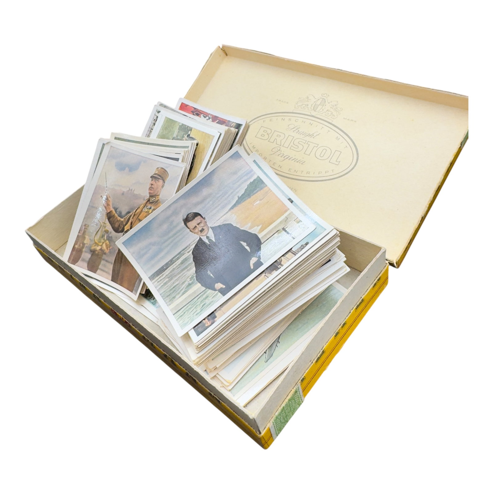 German Nazi Third Reich Cigarette Cards in Period Box: German Nazi Third Reich Cigarette Cards in Period Box