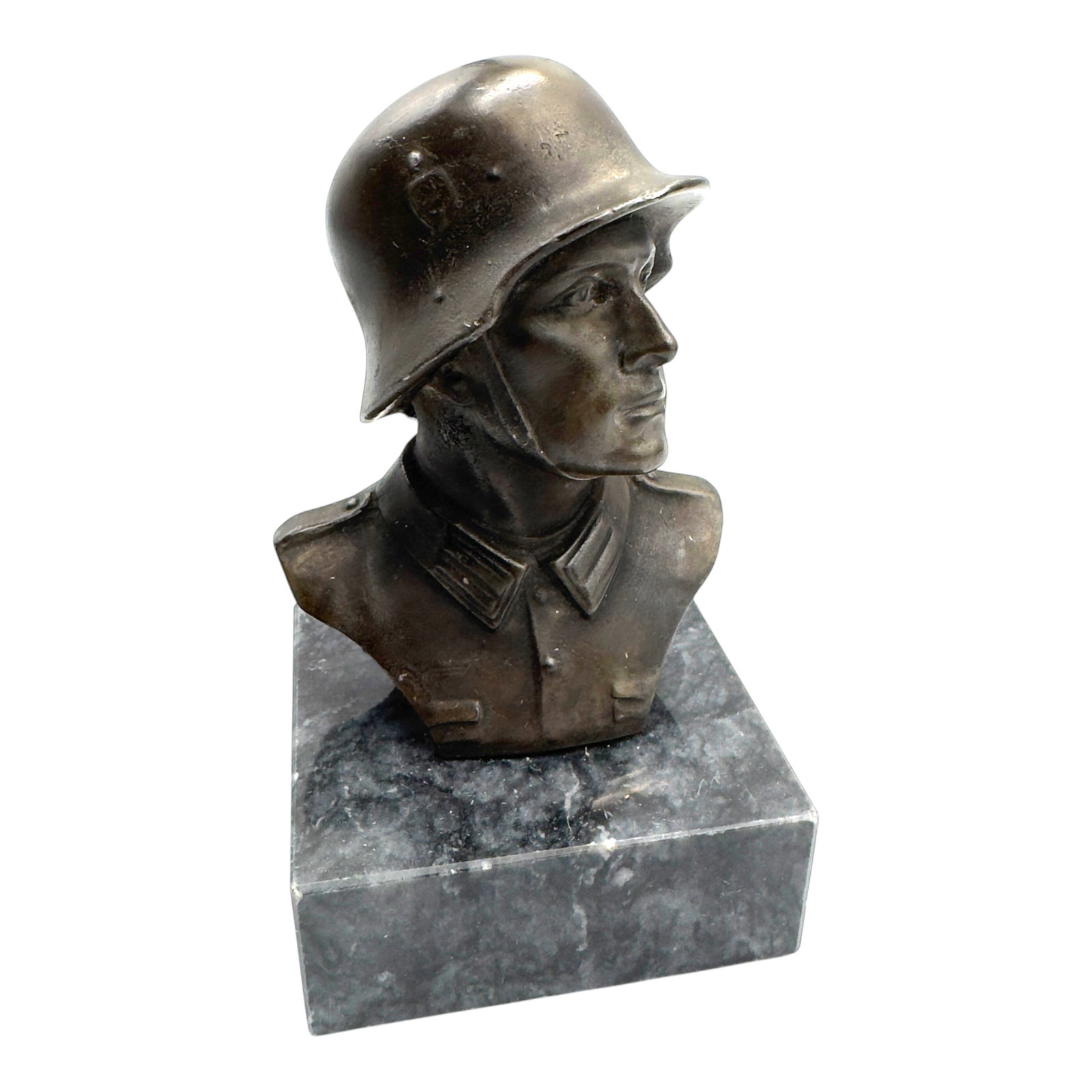 Third Reich Wehrmacht Soldier Desk Bust: Third Reich Wehrmacht Soldier Desk Bust